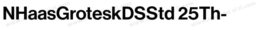 NHaasGroteskDSStd 25Th字体转换
